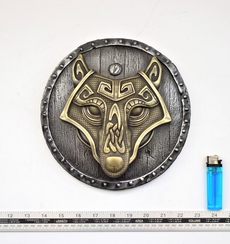 Viking Decor Wolf Artwork Wall Hanging Scandinavian Art Etsy