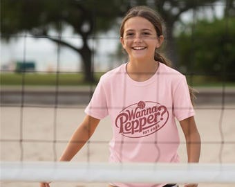 Camiseta de voleibol Wanna Pepper, camiseta divertida para jugadoras, entrenadoras y aficionadas, regalo para amantes del voleibol, equipo deportivo fundado en 2026.