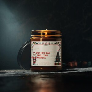 Only HO'S CAN SMELL This Candle - Fancy Ass Candle Collection, Scented Soy Candle 9oz Amber Jar Eco-Friendly Non-Toxic Reusable Glass Vessel