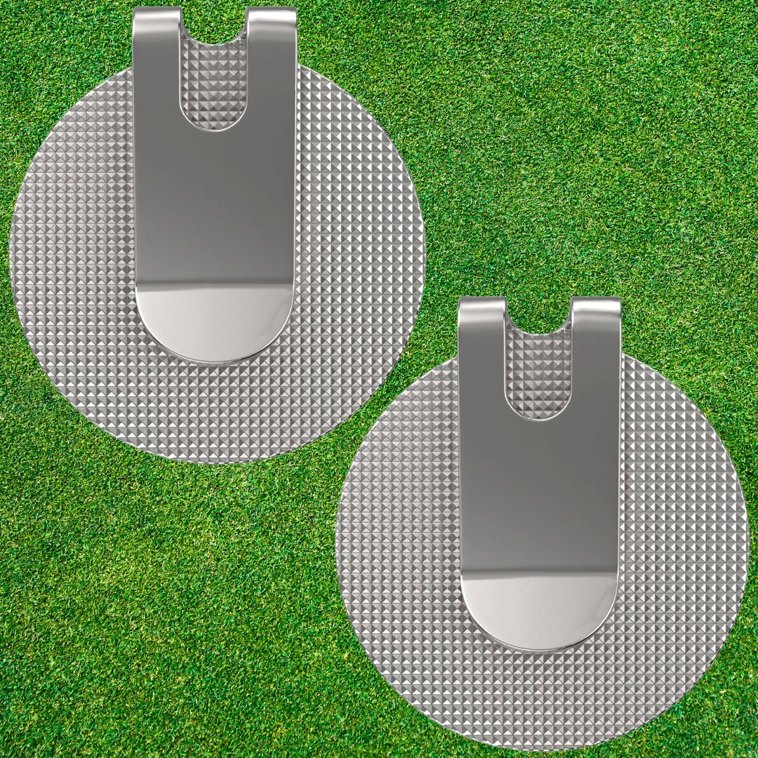 Premium Hat Clips Golf Ball Marker Holder 2 PCS Stylish and Convenient