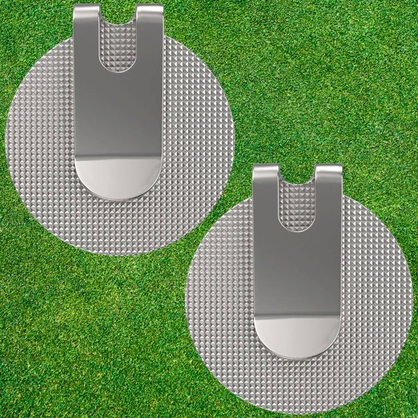 Premium Hat Clips Golf Ball Marker Holder (2 PCS) | Stylish and Convenient Golf Accessories