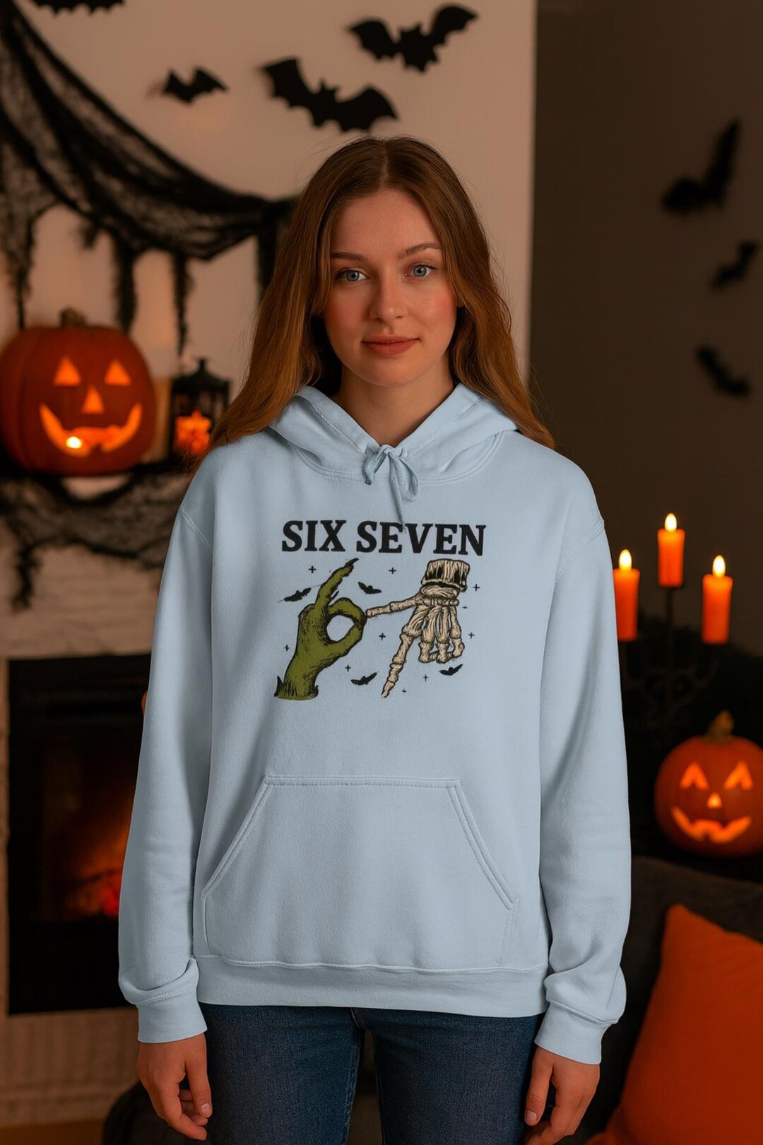 Six Seven Design Hooded Sweatshirt, Cozy Hoodie for Casual Wear