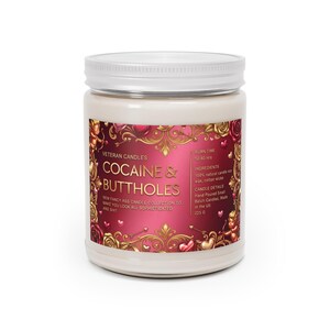 Bougie de soja parfumée cocaïne et trous du cul drôles, cadeau de Saint-Valentin, cadeau de bâillonnement d'un ami, cadeau d'anniversaire, bougie de cul fantaisie image 15