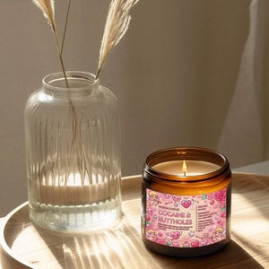 Kokain- och buttholesljus, sött rosa svordomsljus i burk, rolig nyhet, alla hjärtans dag-present bild 3