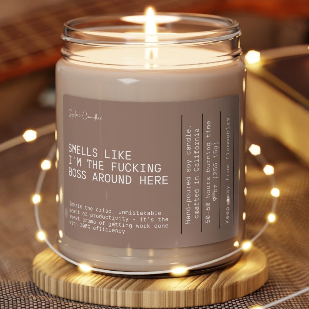 Boss Candle Gift Funny Promotion Coworker Entrepreneur Supervisor New