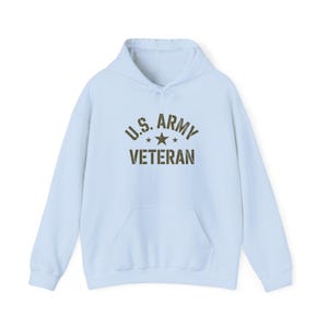 Sudadera con capucha para veteranos del ejército de EE. UU., sudadera de mezcla gruesa, regalo perfecto para veteranos, reconocimiento militar, ropa militar cómoda. imagen 10