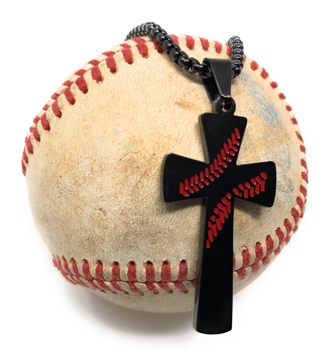 Kids Baseball Necklace Cross Softball Jewelry With 16 Etsy
