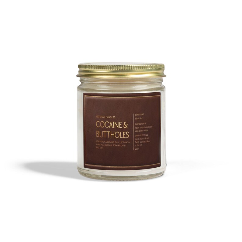 Funny Valentine’s Day Candle Gift – Cocaine and Buttholes – Luxury Coconut and Apricot Wax Candle for Couples, Her or Him image 14