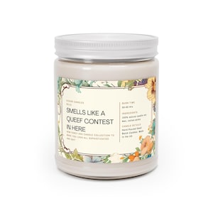 SMELLS Like A QUEEFS CONTEST In Here - Fancy Ass Candle Collection, Scented Candles, 9oz, Funny Design, Adult Humor Quotes, Eco-Friendly