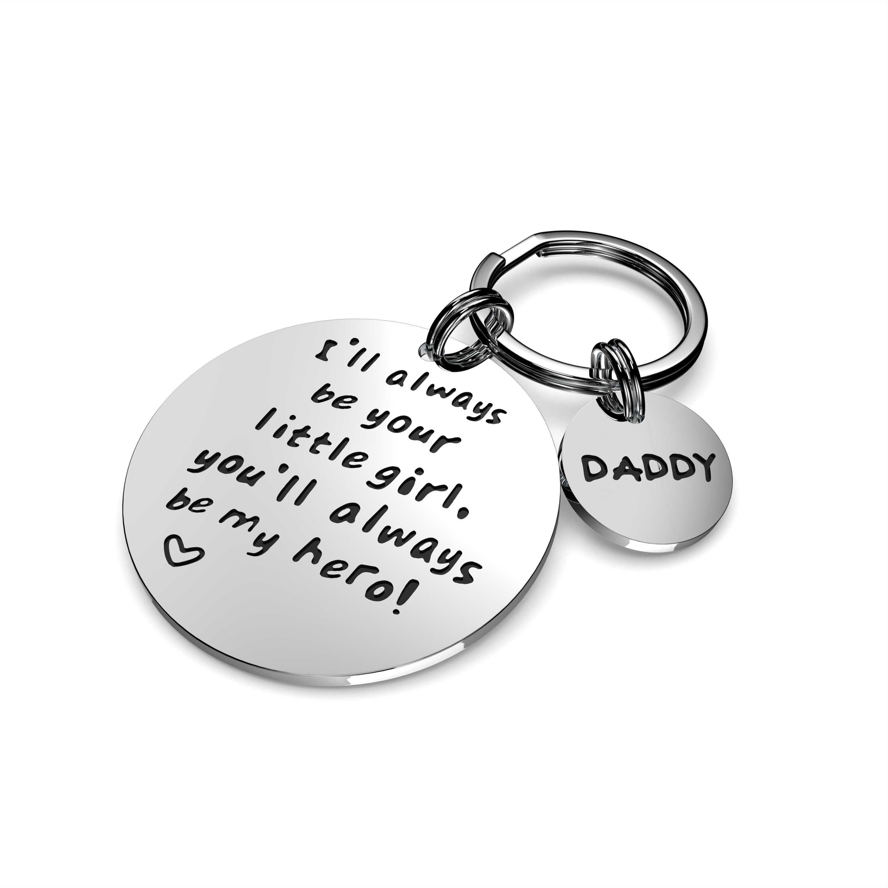 Fathers Day Keychain Daddy I'll Always Be Your Little Etsy