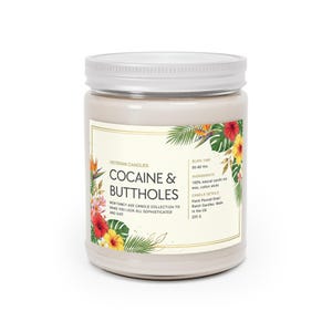 Cocaine & Buttholes Soy Candle, Funny Birthday Gift, Anniversary or Valentine Gift, Novelty 9oz Hand-Poured Candle for Her image 15