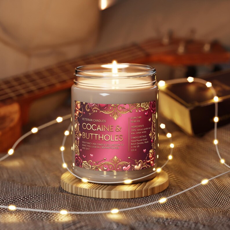 Bougie de soja parfumée cocaïne et trous du cul drôles, cadeau de Saint-Valentin, cadeau de bâillonnement d'un ami, cadeau d'anniversaire, bougie de cul fantaisie image 6