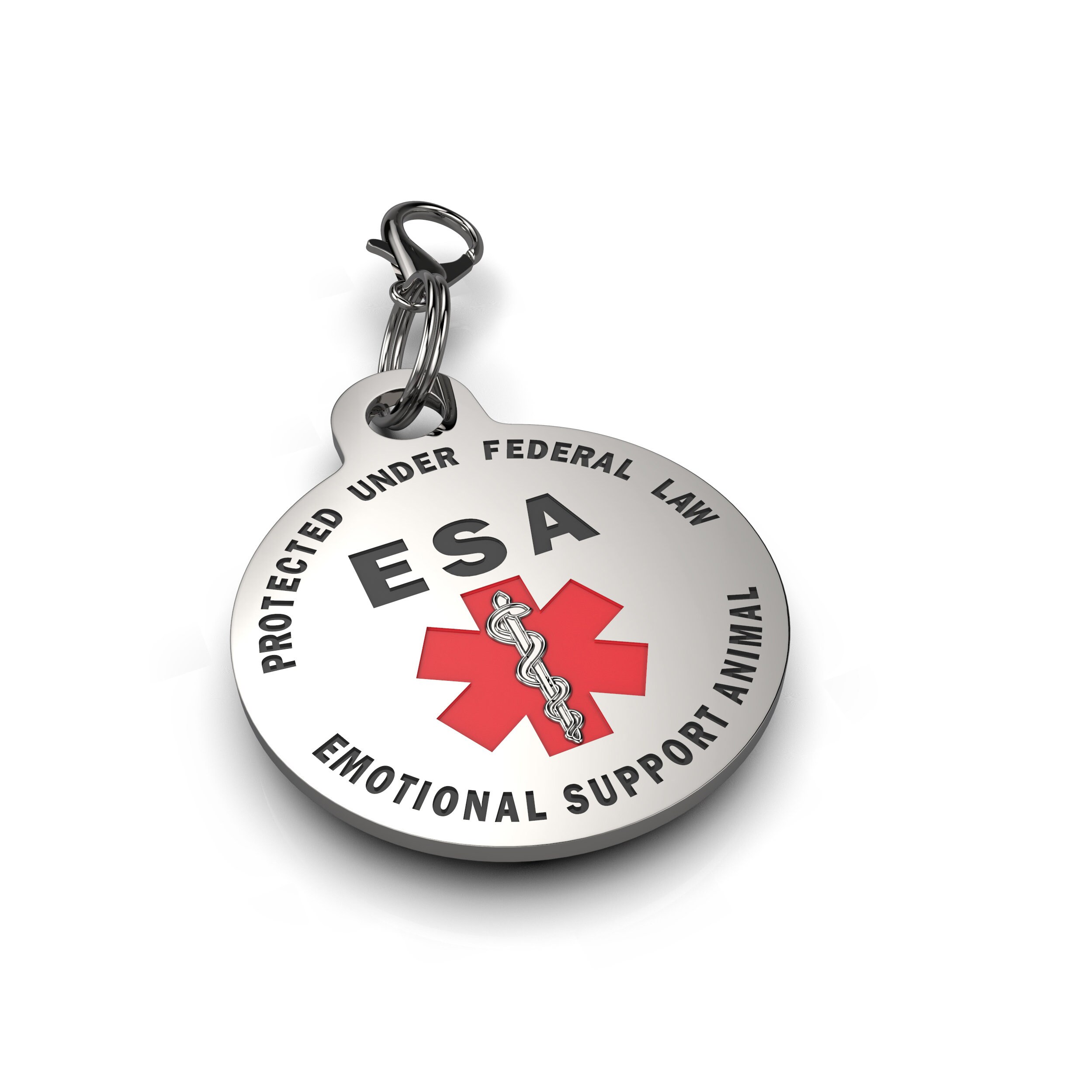 ESA Emotional Support Animal Tag Small Breed Protected by Federal Law…