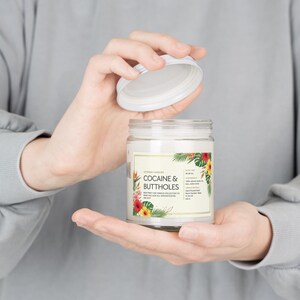 Cocaine & Buttholes Soy Candle, Funny Birthday Gift, Anniversary or Valentine Gift, Novelty 9oz Hand-Poured Candle for Her image 14