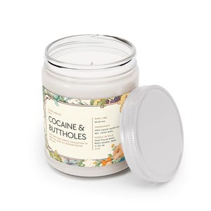 Funny Cocaine and Buttholes Fancy Ass Candle Collection - Scented Candles, 9oz, Candle Gift, Funny Candle image 2