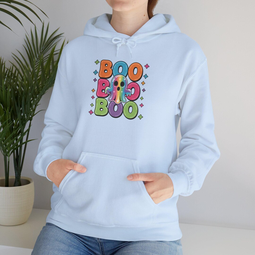 Boo Boo Fun Unisex Hooded Sweatshirt, Casuals, Halloween Apparel, Cozy ...