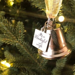 It's a Wonderful Life Inspired Christmas Ornaments Bell With Stainless ...