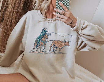 Breakaway Cowgirl Western Crewneck | Rodeo | Horse Girl | Western Sweatshirt