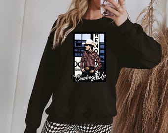 Cowgirl Western Crewneck | Rodeo | Horse Girl | Western Sweatshirt | Lane Frost