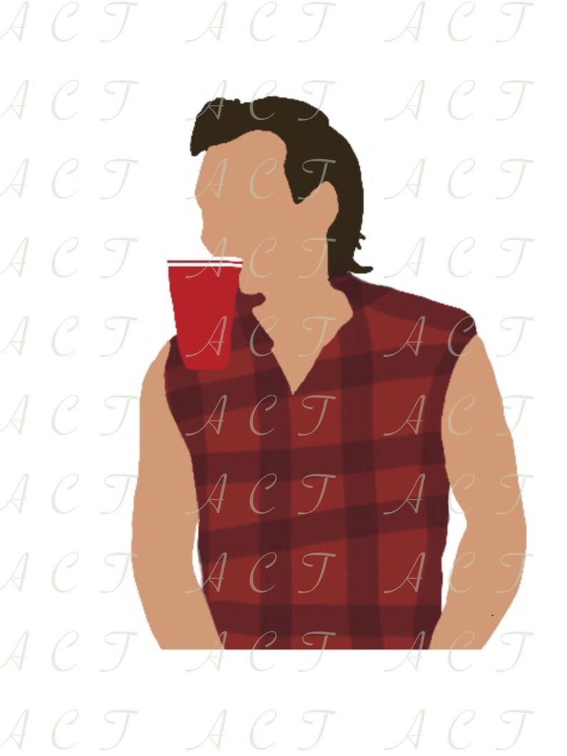 Morgan Wallen Cartoon Drawing Body Outline Sublimation PNG ...