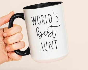 Best Aunt Ever Mug, Aunt Mug, New Aunt Gift, Best Auntie Mug, Gift For Aunts, World'S Best Auntie, Gifts For Aunt, New Auntie Mug, Aunt Mugs