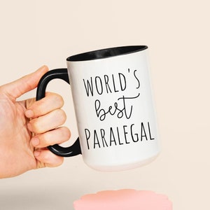 Taza de café para asistente legal, regalos personalizados para el mejor asistente legal del mundo, regalo perfecto para asistente legal, obsequios personalizados de agradecimiento para asistente legal