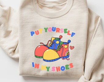 Put yourself in my shoes Clown shirt sweatshirt, Clowncore clothing, Kidcore clothes, Kidcore clothing, Clowncore shirt, clowncore clothes