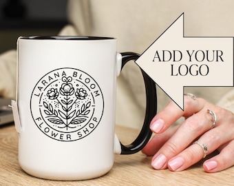 Custom Logo Ceramic Mug Business Promotional Gift Corporate Bulk Mugs Company Swag Professional Office Gift Employee Appreciation Team