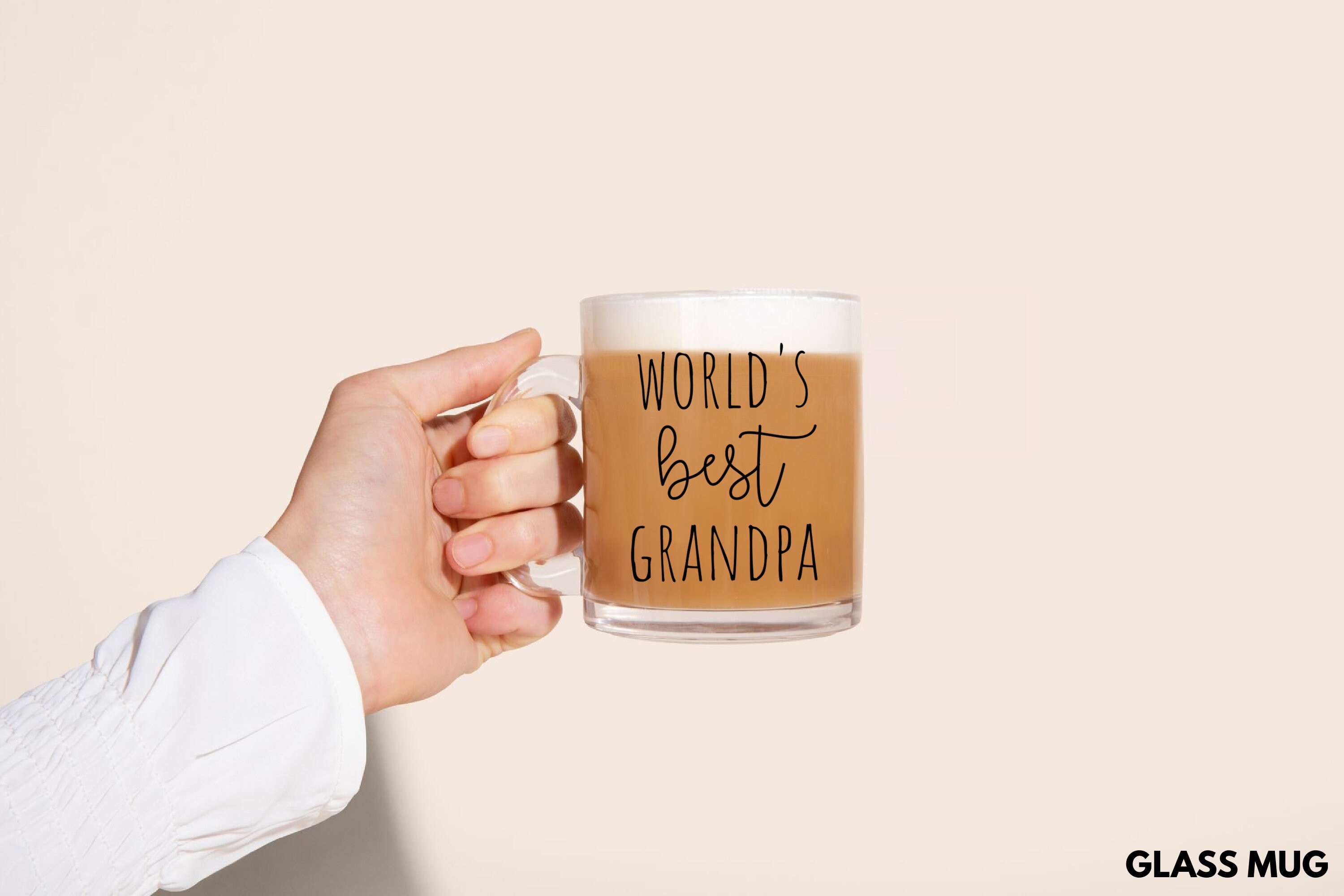 CustomGiftsNow Only The Best Grandpas Get Promoted to Great Grandpa Ceramic Coffee Mug, Black