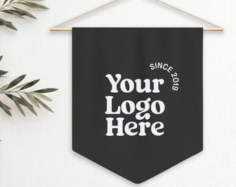 Custom logo banner Personalized Business Logo pennant Flag Wall Hanging