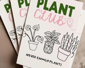 Plant Lover Gift for Her Houseplant Love Wall Art Digital Download Botanical Display Home Decor Green Accent Monstera Print Club Design