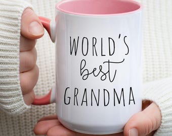 Gifts for Grandma Mug Customized Grandmother Mug Memaw Mawmaw Nana Gigi Granny Personalized Ceramic Coffee Mug Sentimental Gift New Grandma