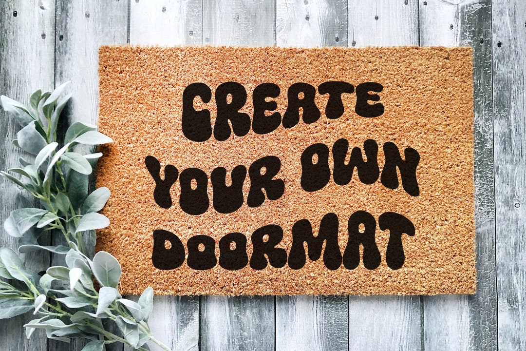 Personalized Door Mat, Cute Doormat, Personalized Welcome Mat, Useful ...