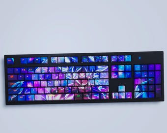 Dragon Ball Z Ultra Instinct Tastenkappen Set: Cherry Profil, Backlit PBT 104 Tastenkappen