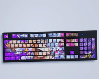 One Piece Ruffy Gear 5 Tastenkappen Set: Cherry Profil, Backlit PBT 104 Tastenkappen