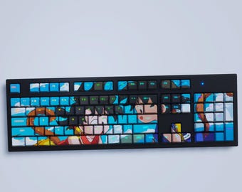 Dragon Ball Z Kid Goku Tastenkappen Set: Cherry Profil, Backlit PBT 104 Tastenkappen