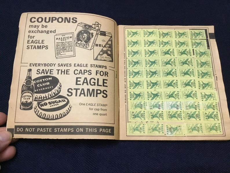 Eagle Stamp Savings Book and 2 Top Value Stamp Savings Books Etsy