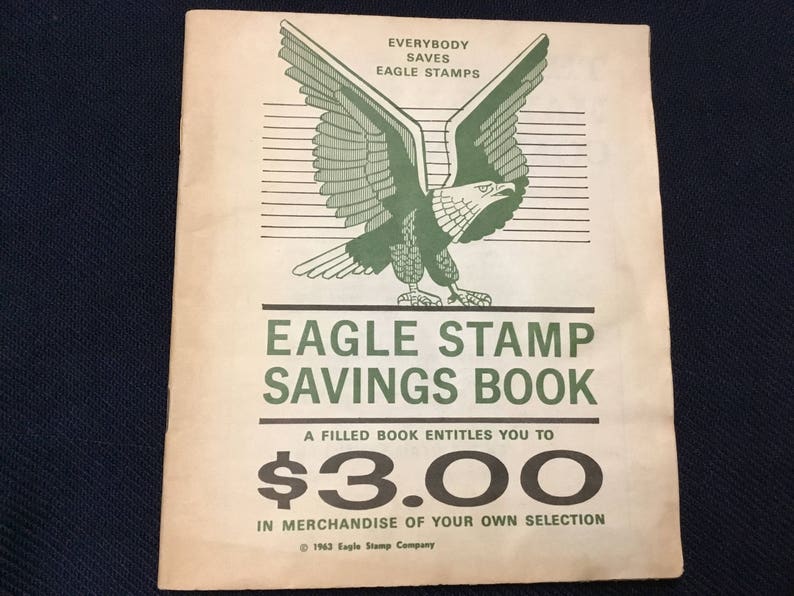 Eagle Stamp Savings Book and 2 Top Value Stamp Savings Books Etsy