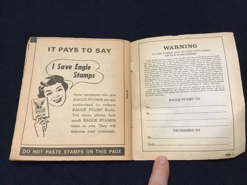 Eagle Stamp Savings Book and 2 Top Value Stamp Savings Books Etsy