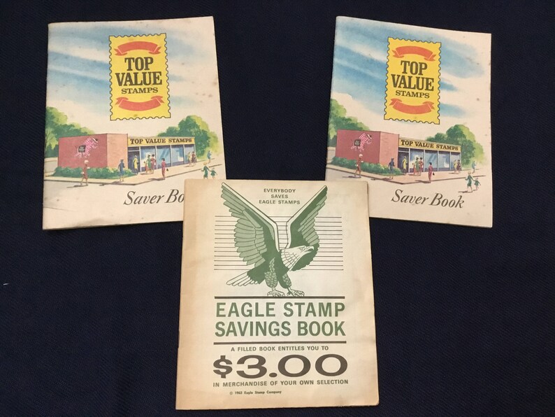 Eagle Stamp Savings Book and 2 Top Value Stamp Savings Books Etsy
