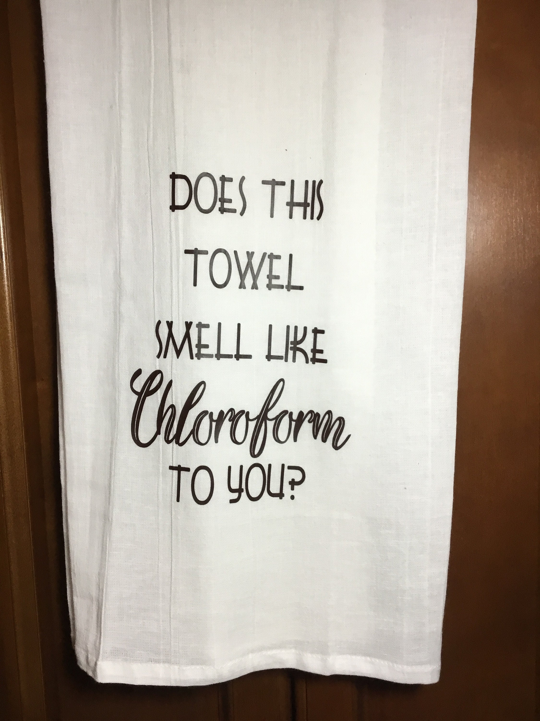Does this Towel Smell Like Chloroform to You Flour Sack Etsy