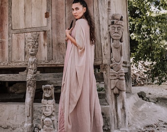 Beige Crochet Cover up Cardigan • Boho Natural Net Mesh Poncho • Organic Oversized See Through Kimono • Casual Minimalist Elegant Jacket •