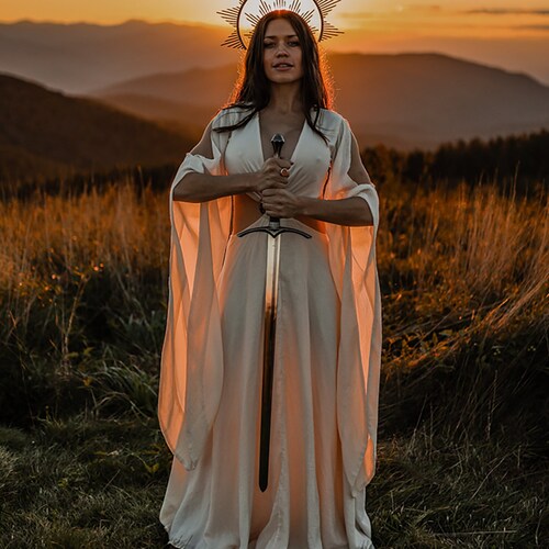 Goddess Dress Boho Simple Wedding Dress 