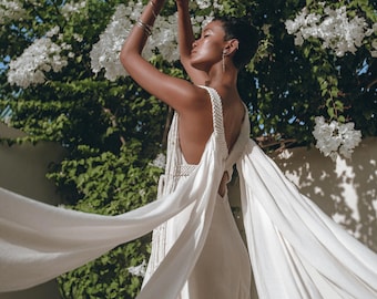 Long white greek goddess dress online