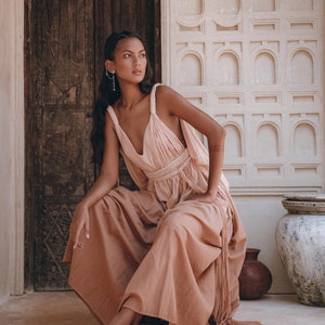 Womens dusty pink dress on sale