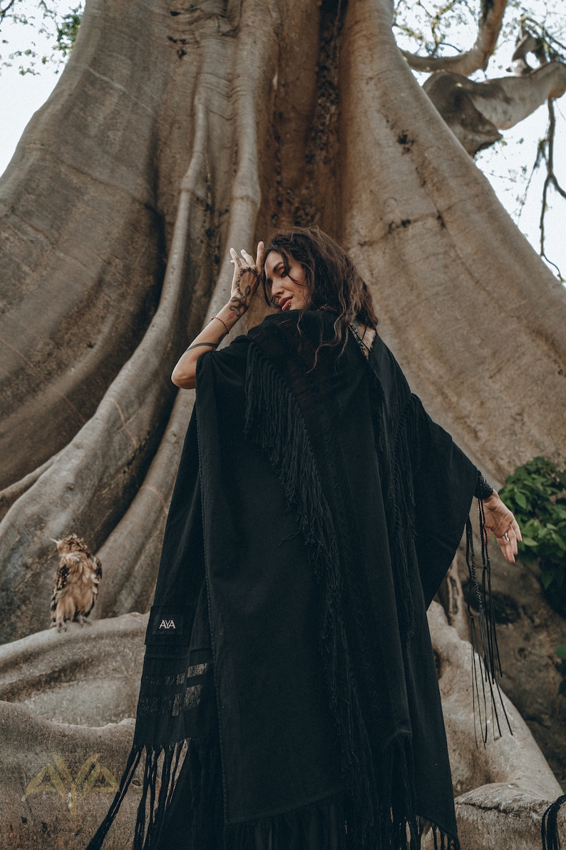 Look and feel beautiful in our Ceremony Cover up made with an oversized design and organic shawl wrap.