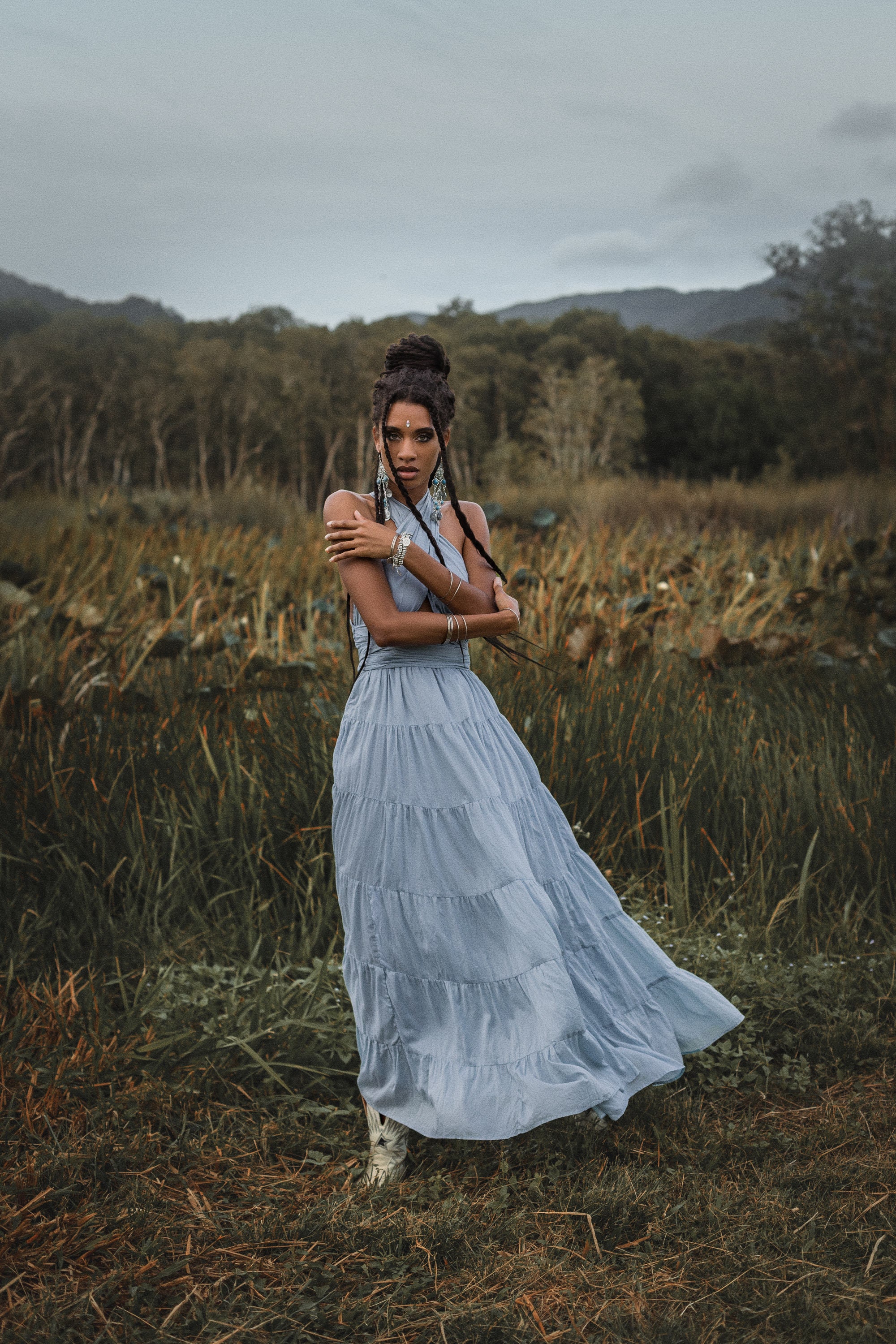 Light Blue Boho Maxi Dress , Multiway Goddess Gown , Sleeveless Wedding  Guest , Open Back Halter - Etsy