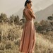 Wedding Guest Dress • Boho Dress Dresses for Women • Bridesmaid Dress • Open Back Summer Dress • Bohemian Maxi Dresses • Dusty Pink Dress 