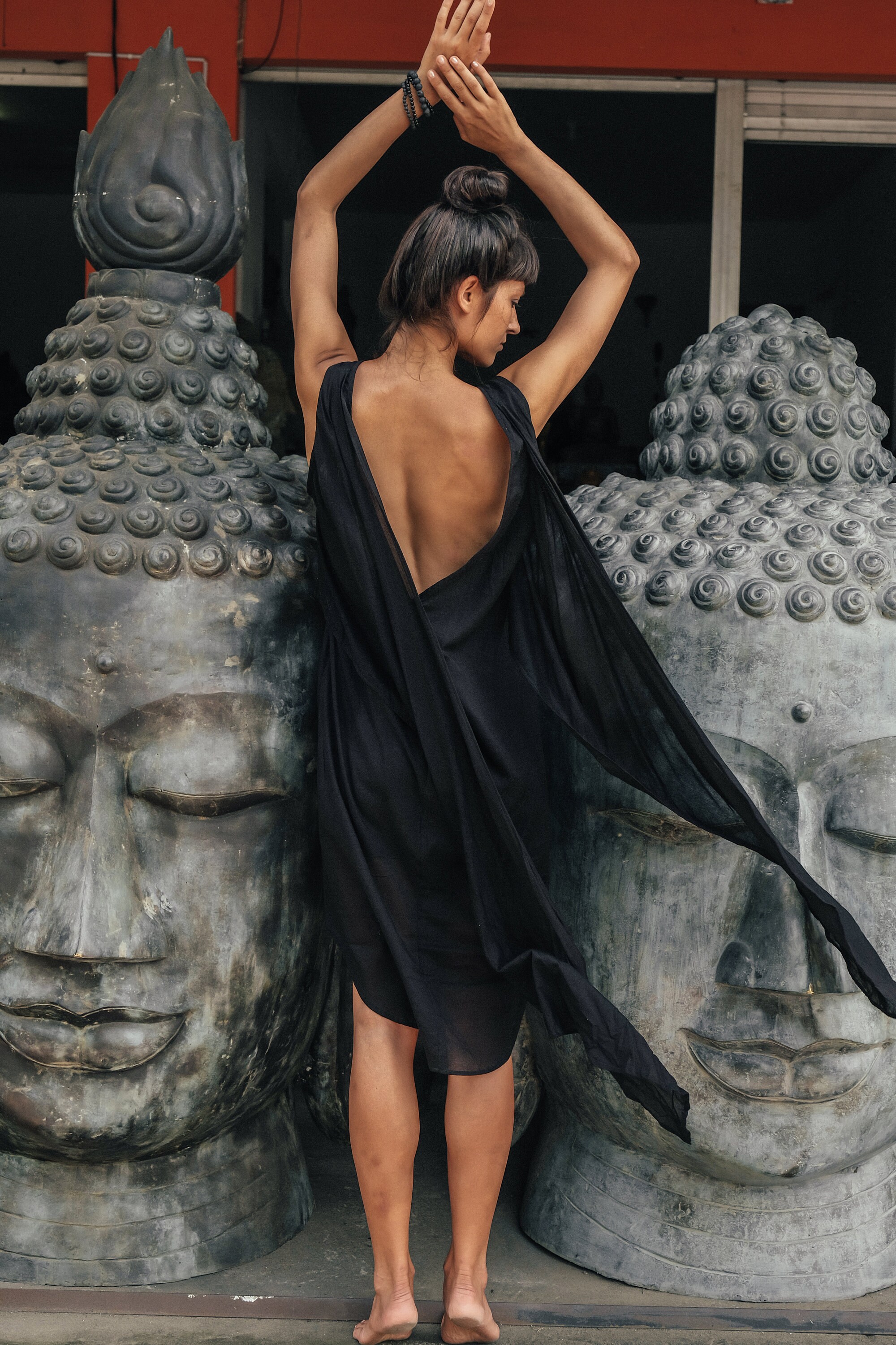 black bohemian dresses