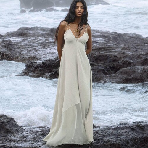 sachin and babi light blue dress Backless Halter Dresses